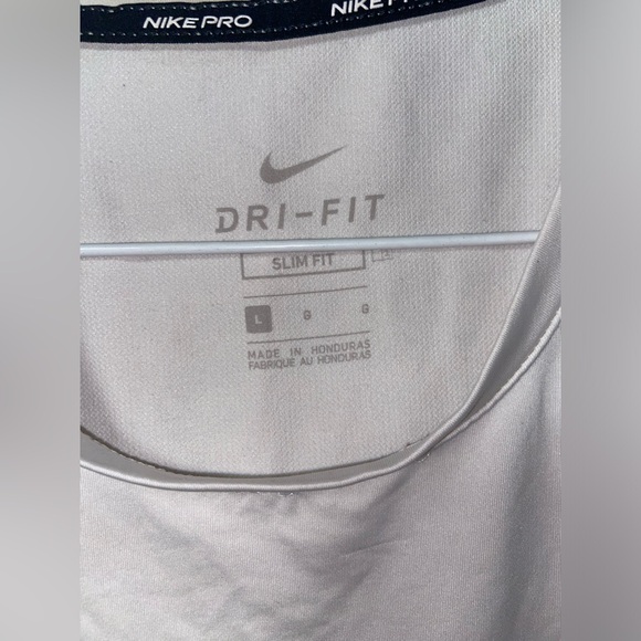 Nike Pro White Dri-fit Compression Shirt Tank Leggings Bundle Men’s Large - Picture 4 of 12